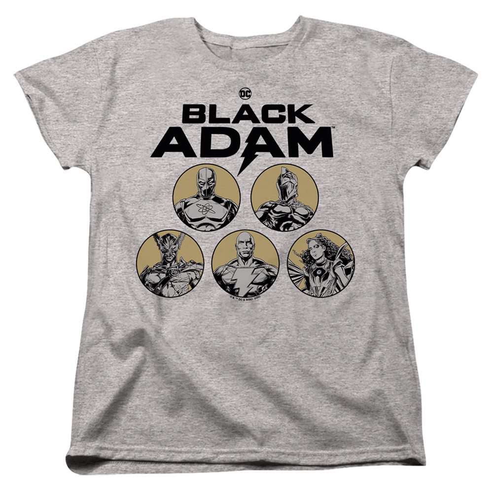 Black Adam Black Adam Contrast Group Womens T-Shirt