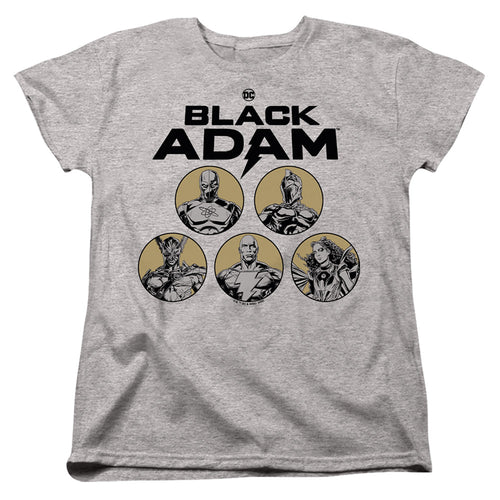 Black Adam Black Adam Contrast Group Womens T-Shirt