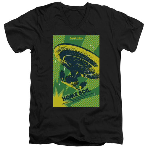 Star Trek Home Soil Black V-Neck T-Shirt