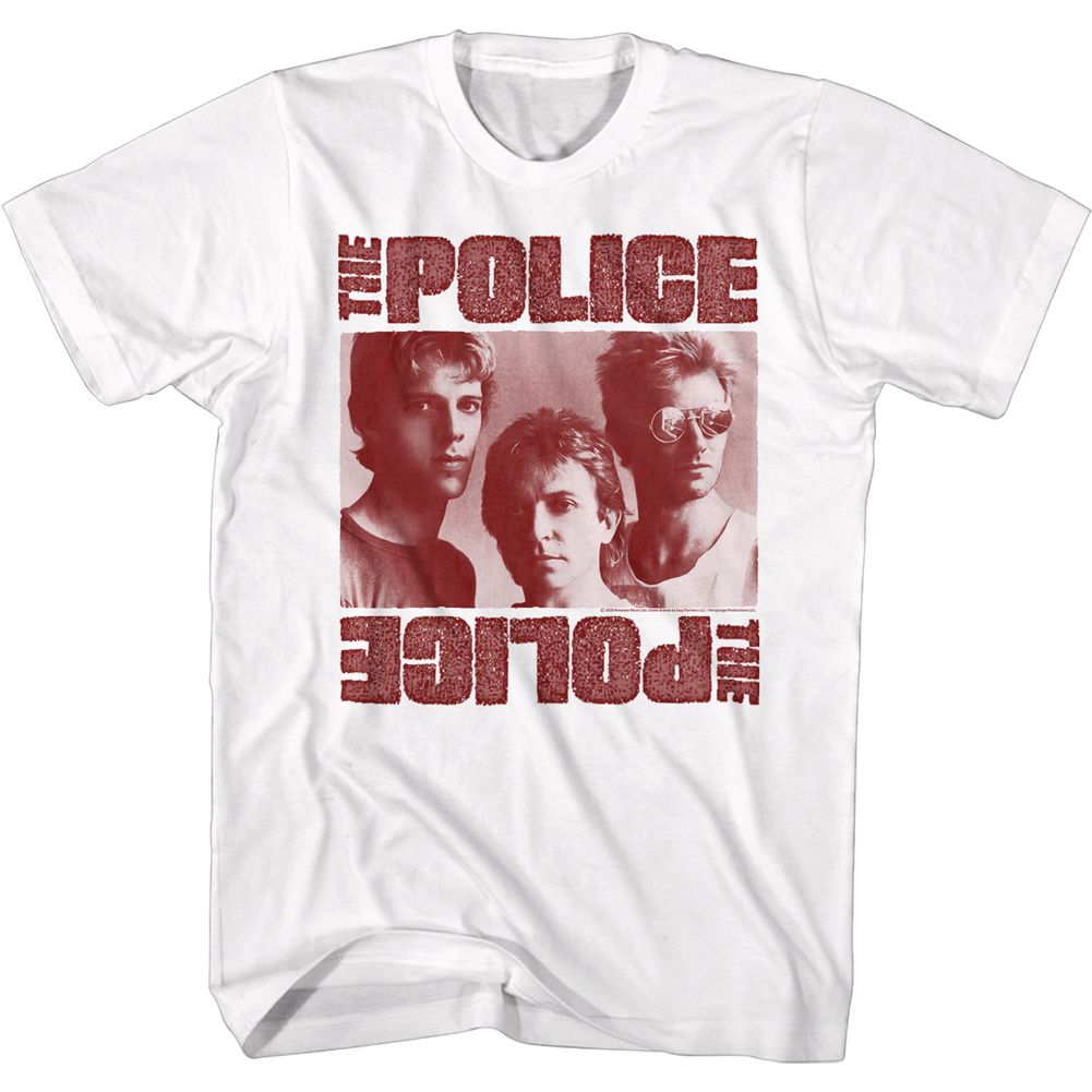 Monochrome The Police t-shirt in white