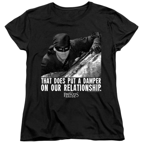 The Princess Bride Damper Black Womens T-Shirt