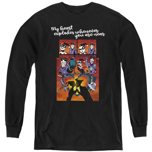 Batman Explode Youth Long Sleeve T-Shirt