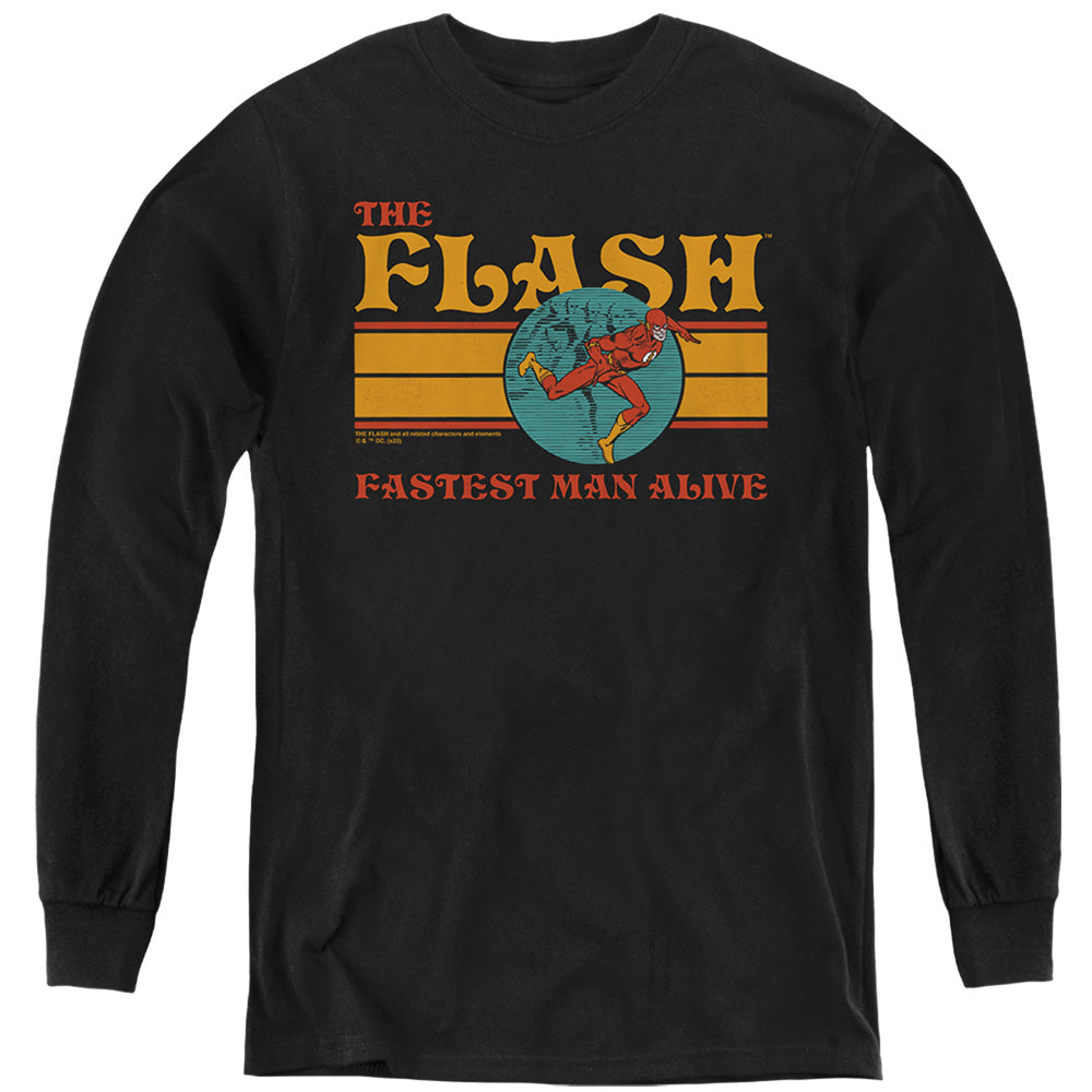 DC Comics Flash 70s Flash Youth Long Sleeve T-Shirt