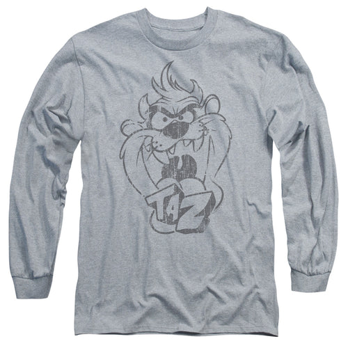 Looney Tunes Faded Taz Long Sleeve T-Shirt