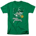 Mighty Morphin Power Rangers Green Ranger T-Shirt Kelly Green