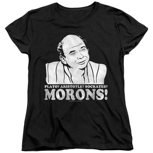 The Princess Bride Morons Black Womens T-Shirt