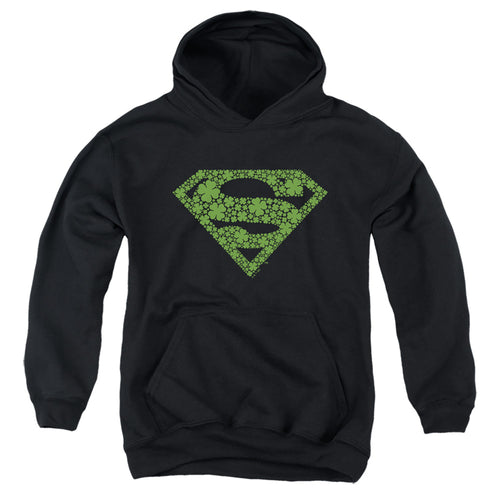 Superman St. Patrick's Day Shamrock Logo Youth Hoodie