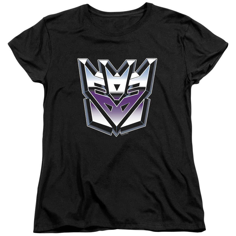 Transformers Decepticon Airbrush Logo Womens T-Shirt