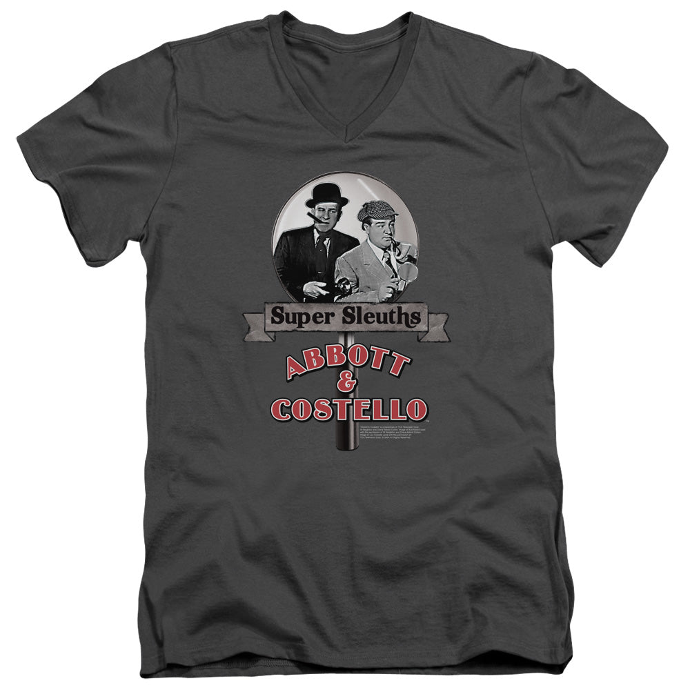 Abbott and Costello Super Sleuths V-Neck T-Shirt