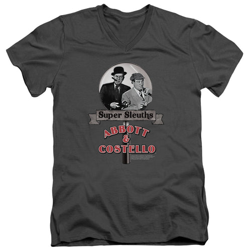 Abbott and Costello Super Sleuths V-Neck T-Shirt