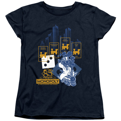 Monopoly The True Railroad Tycoon Womens T-Shirt