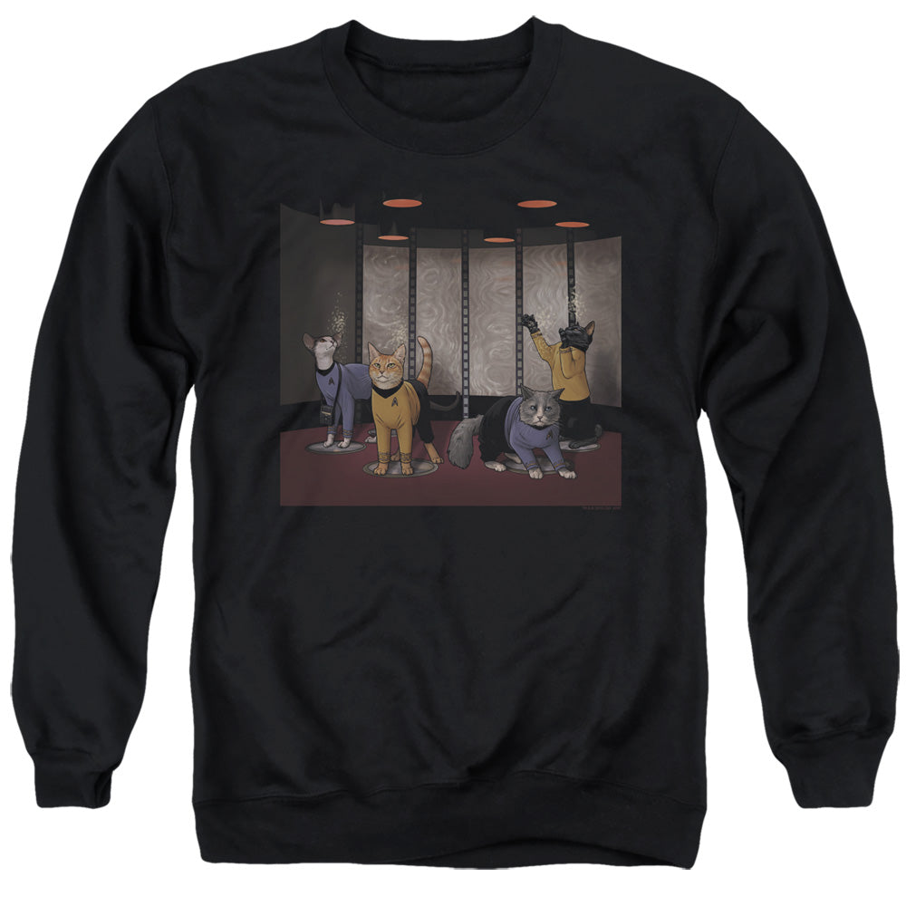 Star Trek Cats Beam Meow Up Crewneck Sweatshirt