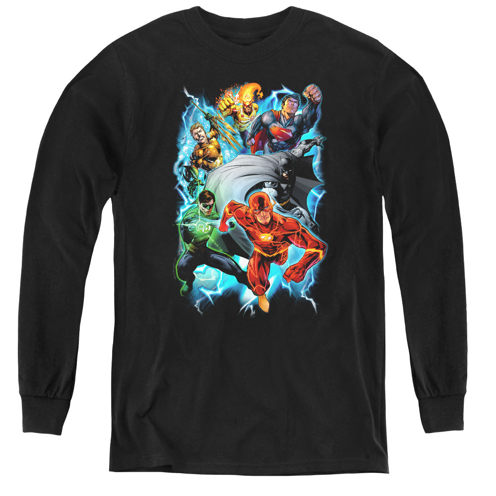 DC Comics Electric Team Youth Long Sleeve T-Shirt