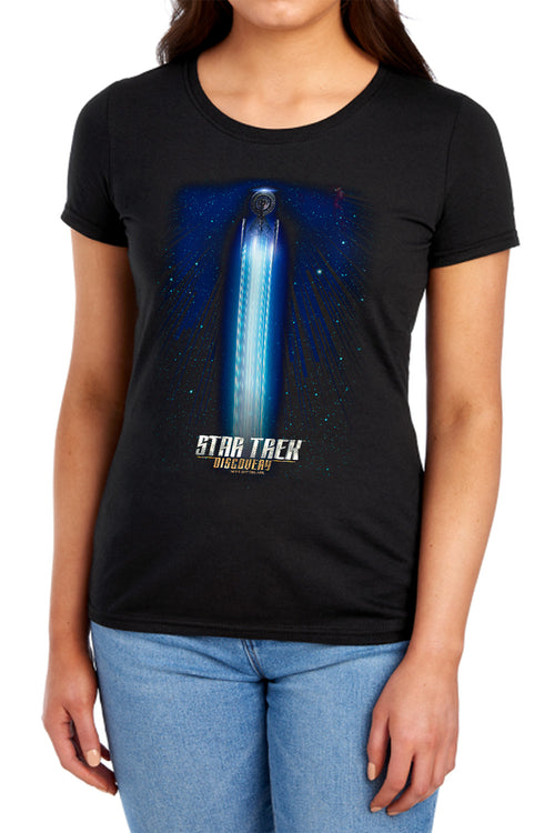 Star Trek Discovery Beams Womens T-Shirt