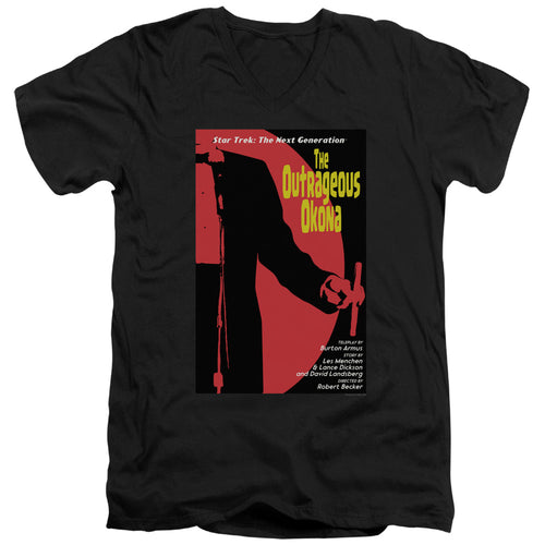 Star Trek The Outrageous Okona Black V-Neck T-Shirt