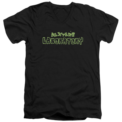 Dexter's Laboratory Dexters Logo V-Neck T-Shirt