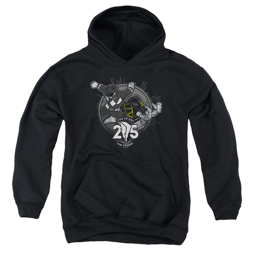 Mighty Morphin Power Rangers Black 25 Youth Hoodie