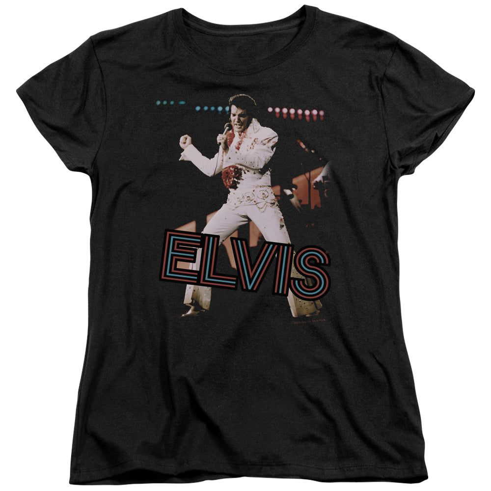 Elvis Presley Hit The Lights Womens T-Shirt
