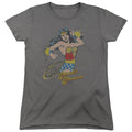 Wonder Woman Spinning Womens T-Shirt