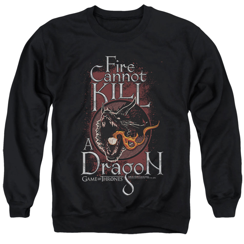 Game of Thrones Fire Cannot Kill A Dragon Crewneck Sweatshirt