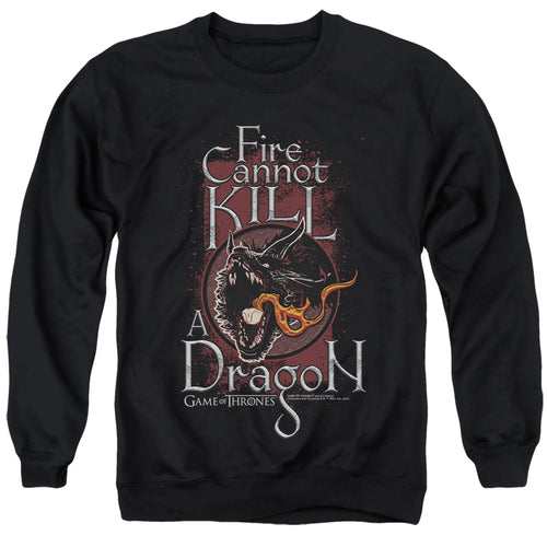 Game of Thrones Fire Cannot Kill A Dragon Crewneck Sweatshirt