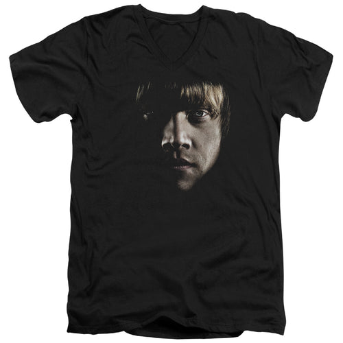 Harry Potter Ron Poster Head V-Neck T-Shirt
