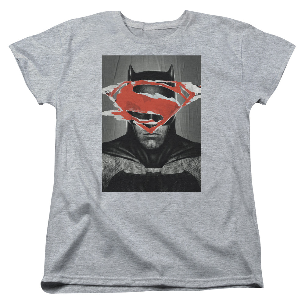 Batman v Superman Batman Poster Womens T-Shirt
