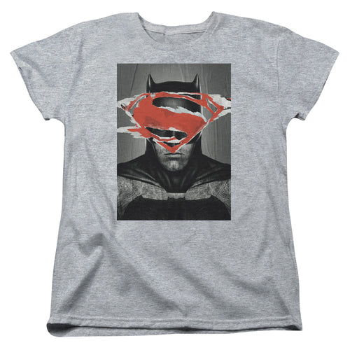 Batman v Superman Batman Poster Womens T-Shirt