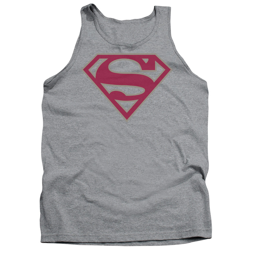 Superman Crimson & Gray Shield Tank Top