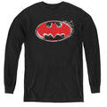 Batman Hardcore Noir Bat Logo Youth Long Sleeve T-Shirt