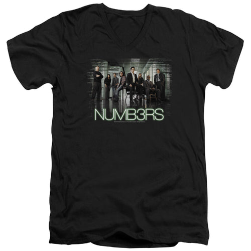 Numb3rs Numbers Cast V-Neck T-Shirt