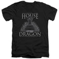 House of the Dragon Sword Throne V-Neck T-Shirt