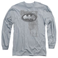 Batman Rivited Metal Logo Long Sleeve T-Shirt
