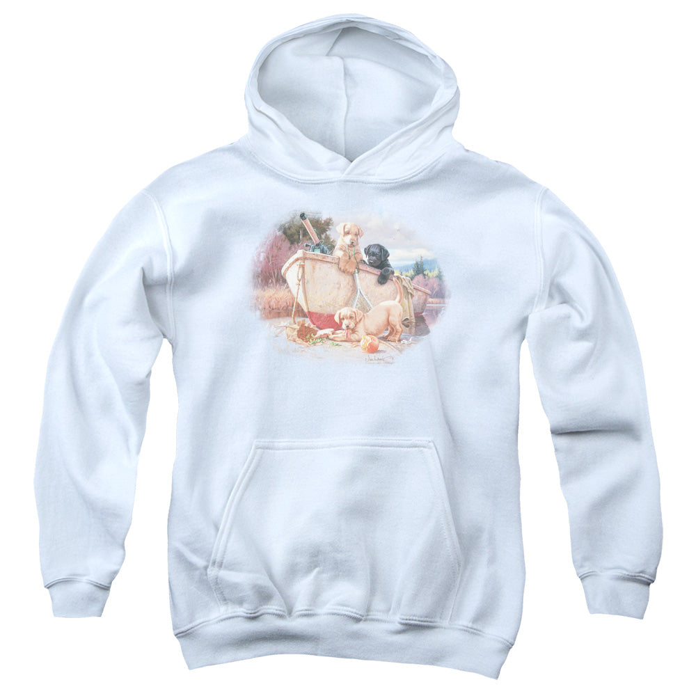 Wild Wings Lunch Break Lab Pups Youth Hoodie