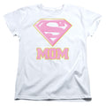 Superman Super Mom Pink Womens T-Shirt
