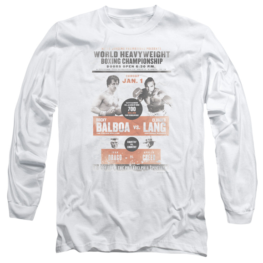 Rocky Vs Clubber Poster Long Sleeve T-Shirt