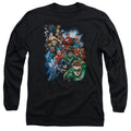Justice League Heroes Unite Long Sleeve T-Shirt