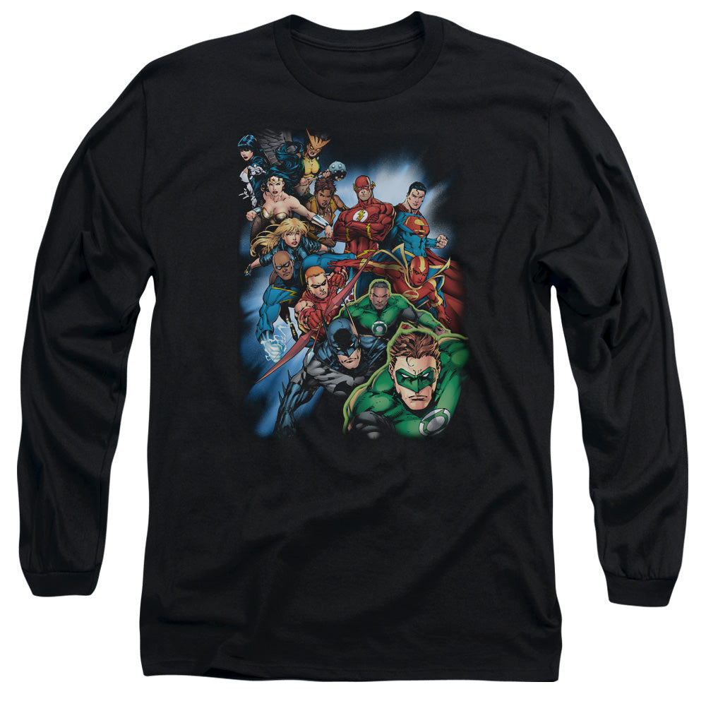 Justice League Heroes Unite Long Sleeve T-Shirt