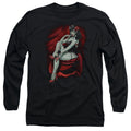 Zombie Pinup Red Long Sleeve T-Shirt