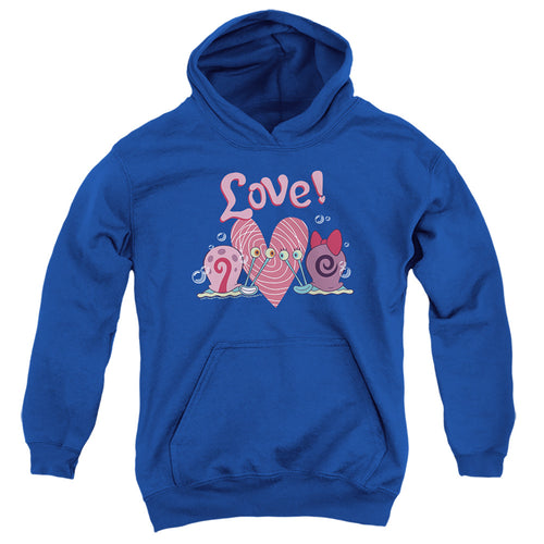 Spongebob Squarepants Valentine's Love with Gary and Snellie Youth Hoodie