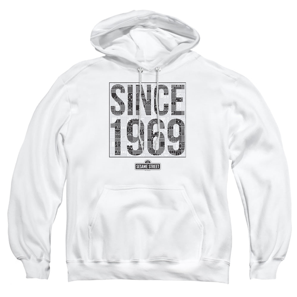 Sesame Street Since 1969 Pattern Pullover Hoodie