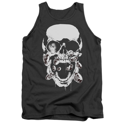 Green Lantern Black Lantern Skull Tank Top