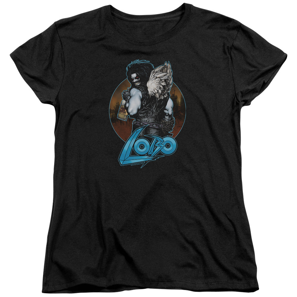 Justice League Gut Rot Womens T-Shirt