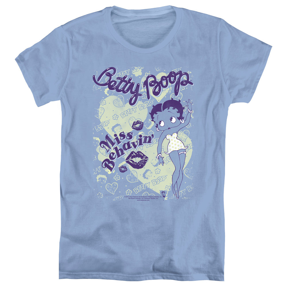 Betty Boop Miss Behavin Womens T-Shirt