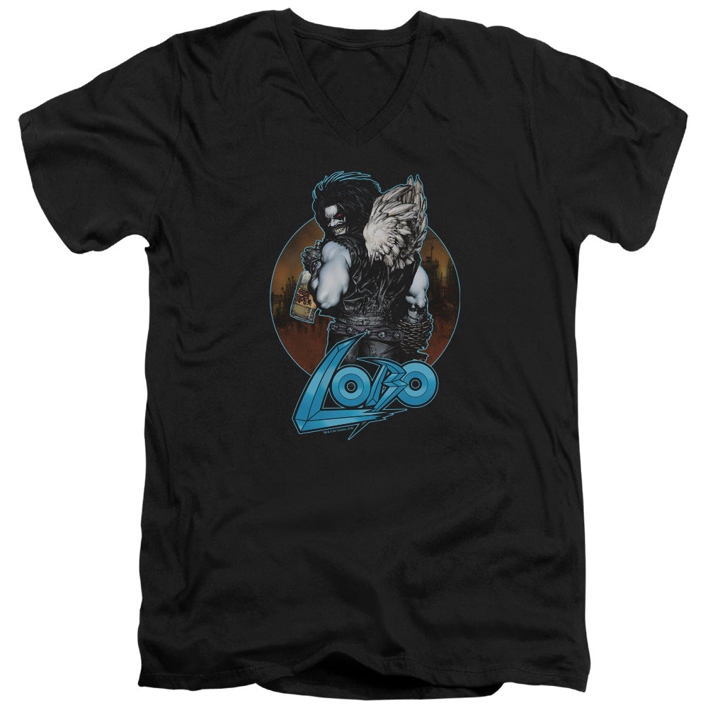 Justice League Gut Rot V-Neck T-Shirt