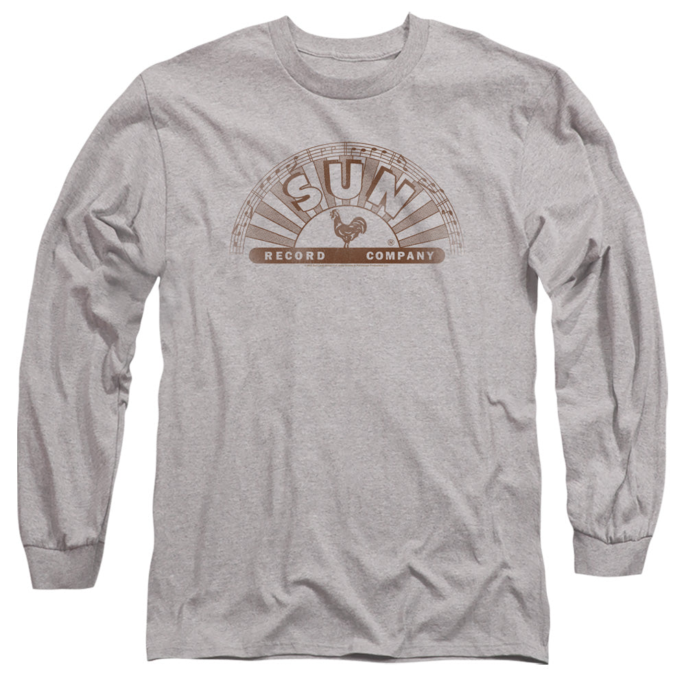 Sun Records Half Logo Distressed Long Sleeve T-Shirt