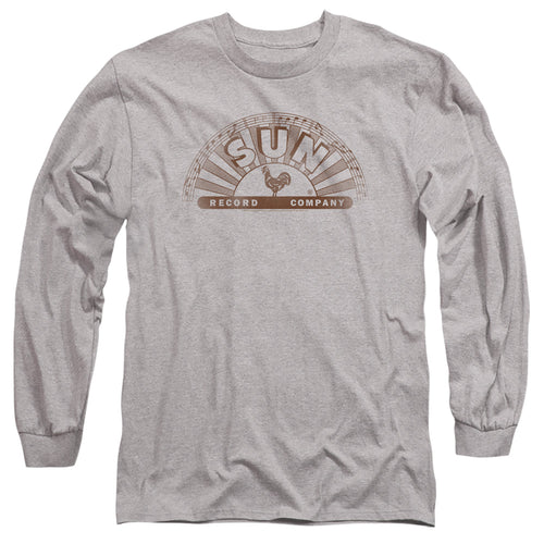 Sun Records Half Logo Distressed Long Sleeve T-Shirt