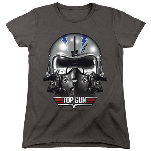 Top Gun Iceman Helmet Womens T-Shirt