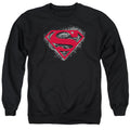 Superman Hardcore Noir Shield Crewneck Sweatshirt