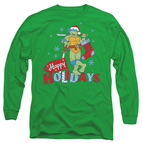Teenage Mutant Ninja Turtles Happy Holiday Sparkly Christmas Long Sleeve T-Shirt